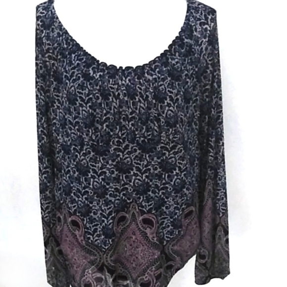 Lizwear Tops - Lizwear Pheasant Long Sleeve Blouse